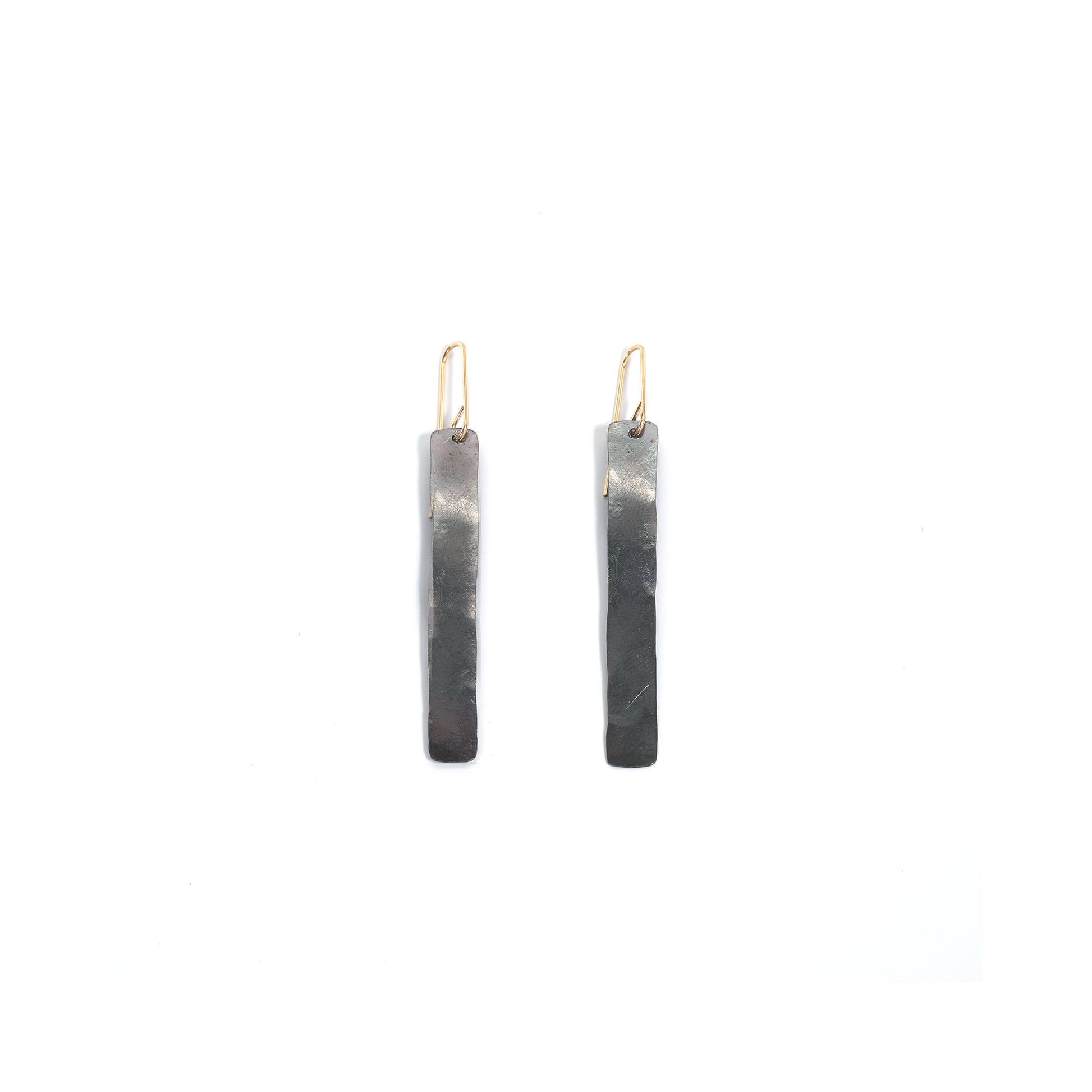 Mixed Metal Bar Earring