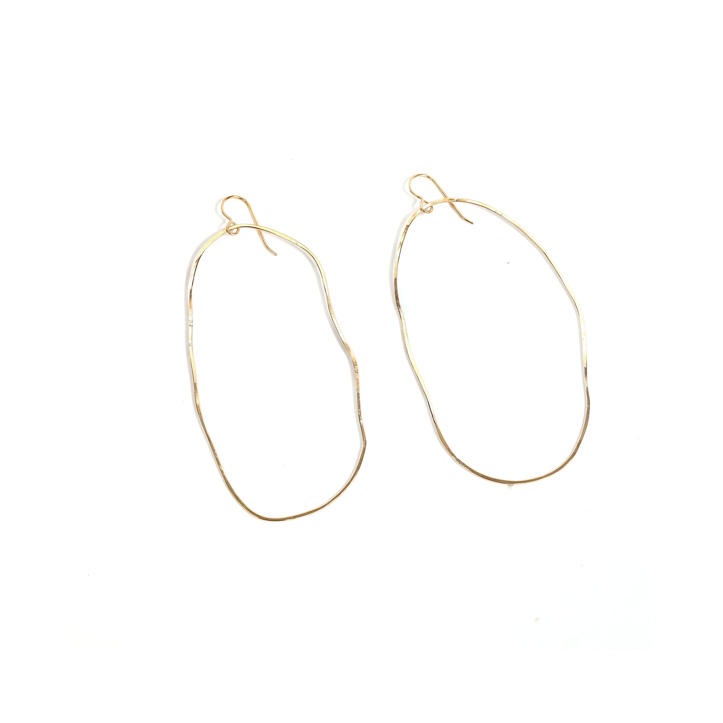 Gold Ink Blot Earrings