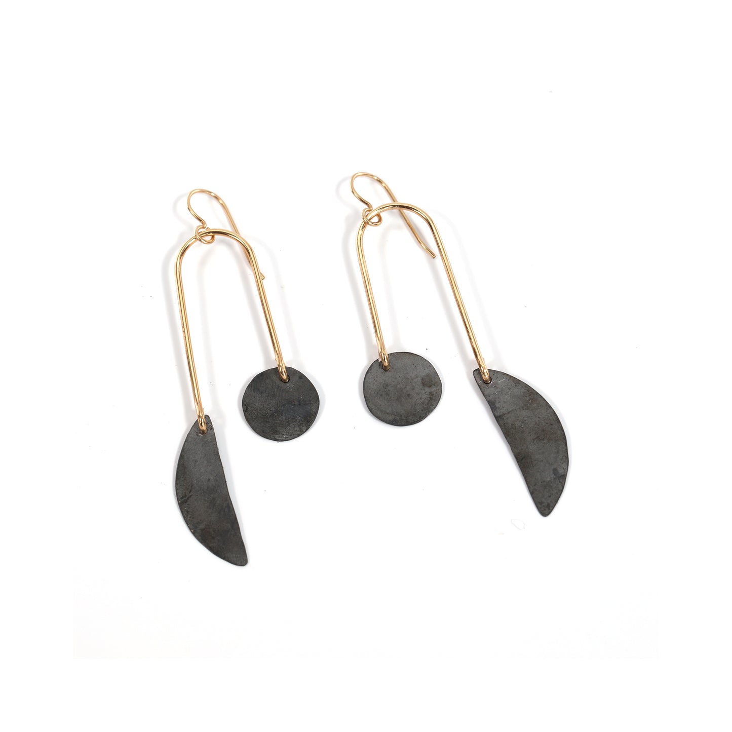 Mixed Metal Balance Earrings