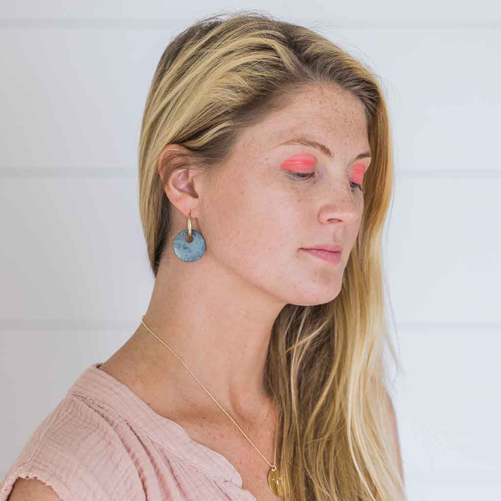 Modern Tribal Hoop Earrings