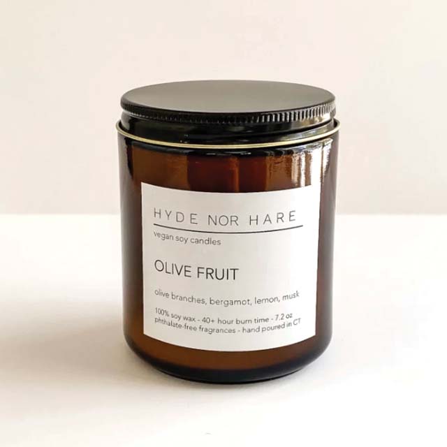 Hyde Nor Hare Candle - Olive Fruit