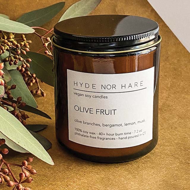 Hyde Nor Hare Candle - Olive Fruit