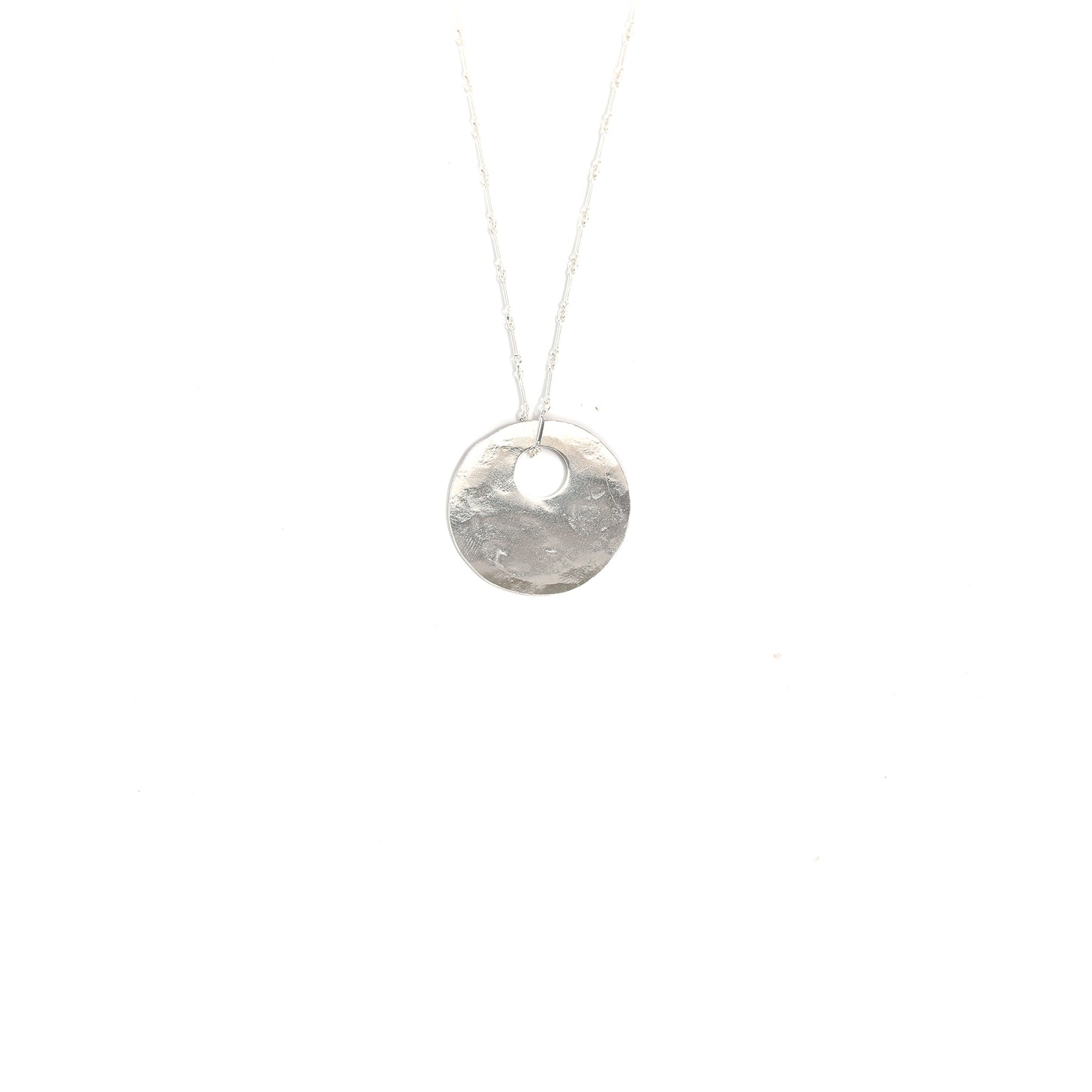 Silver Long Bullet Necklace