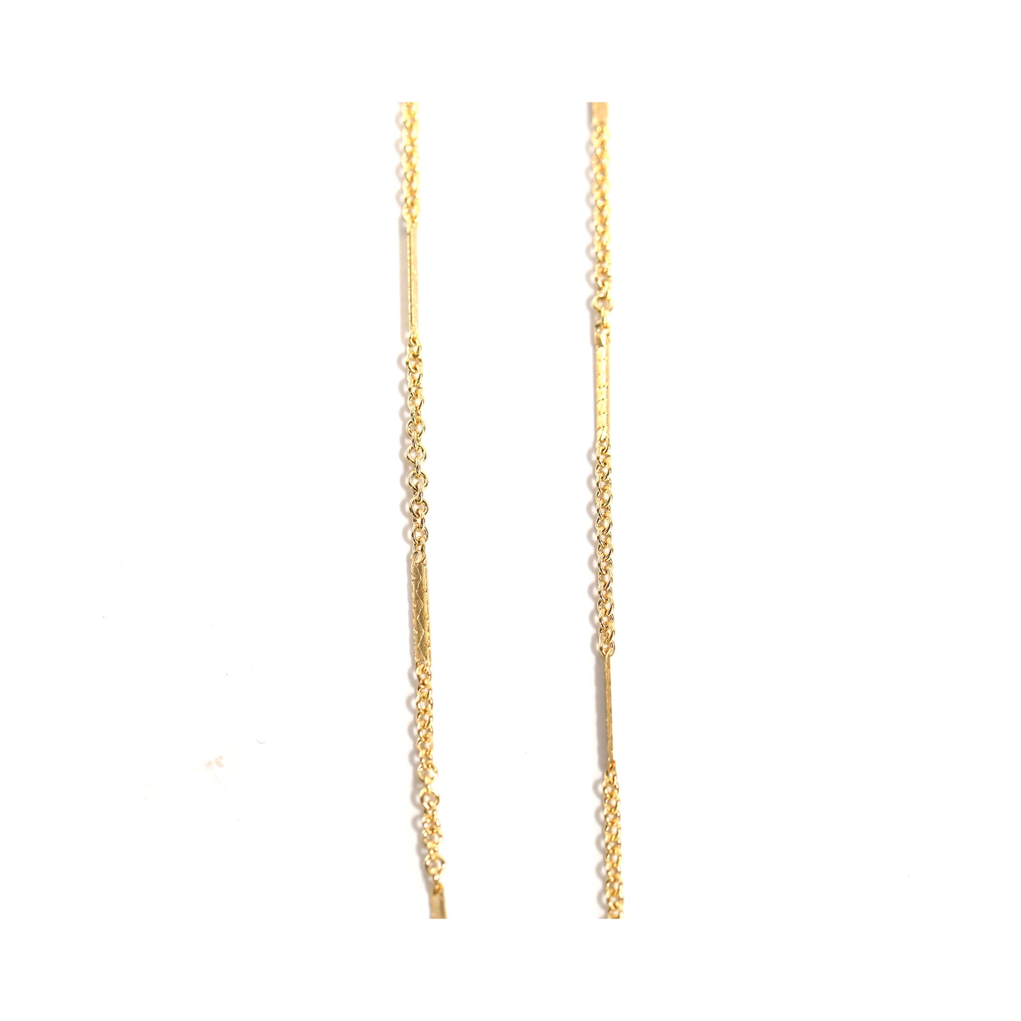 Bar and Cable Chain Necklace