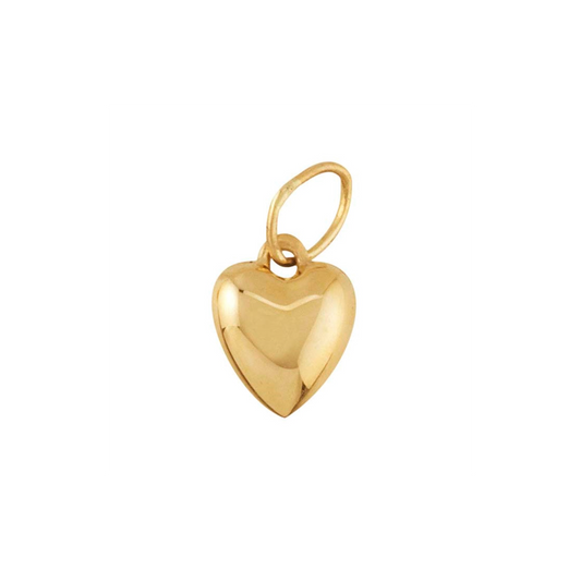 14K Fine Gold Mini Heart Charms