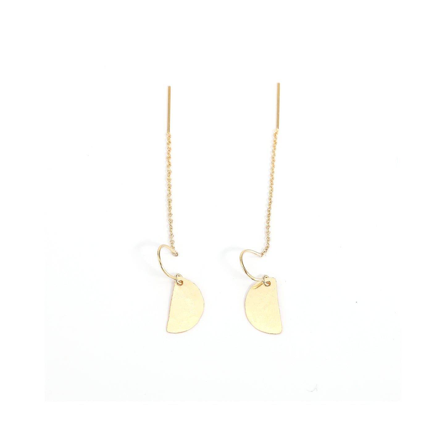 Half Moon Threader Earrings
