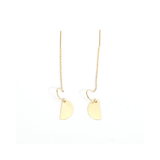 Half Moon Threader Earrings