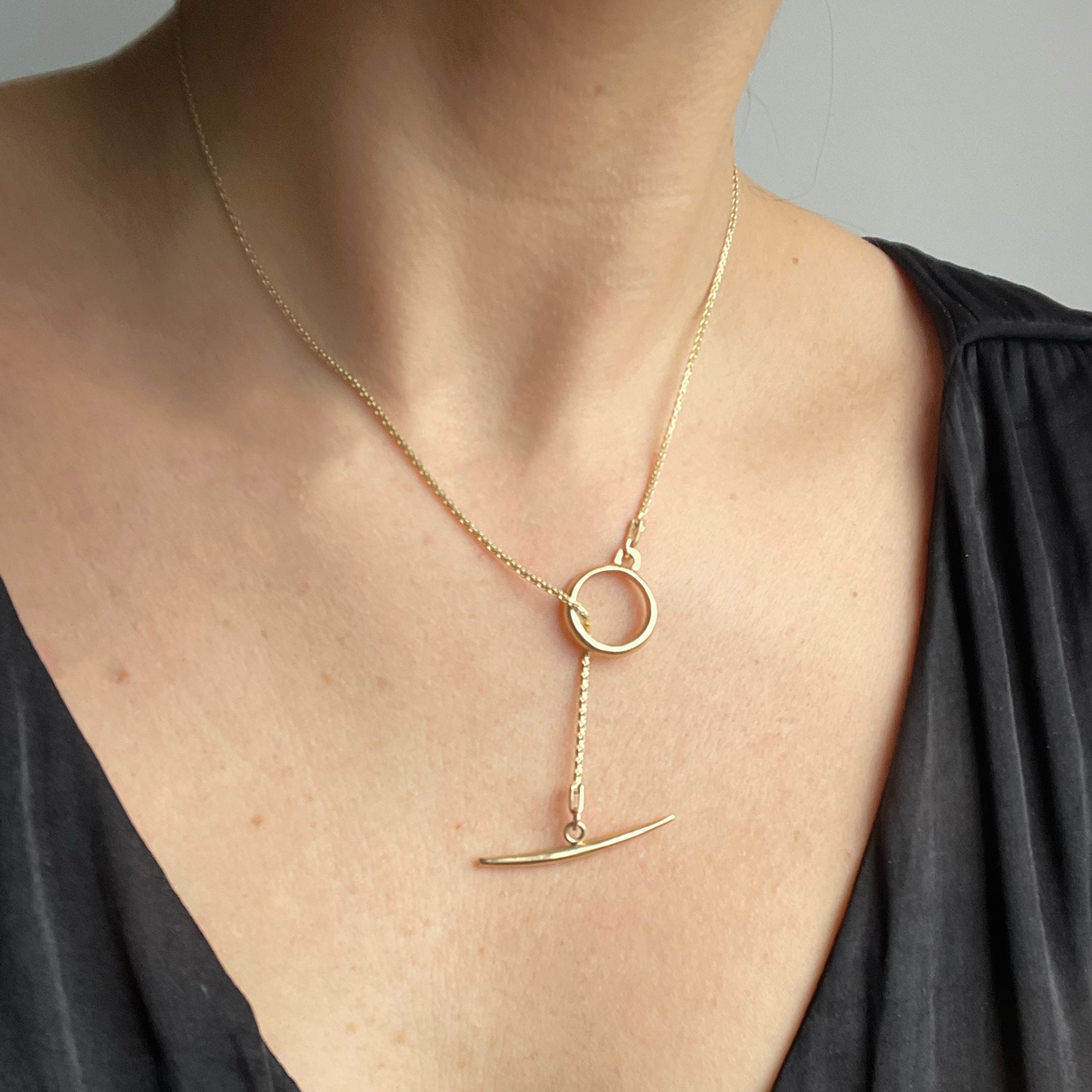 Carrie Hoffman Toggle Bow Necklace