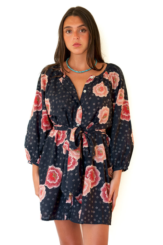 Natalie Martin Alex Short Dress - Poppy Cherry