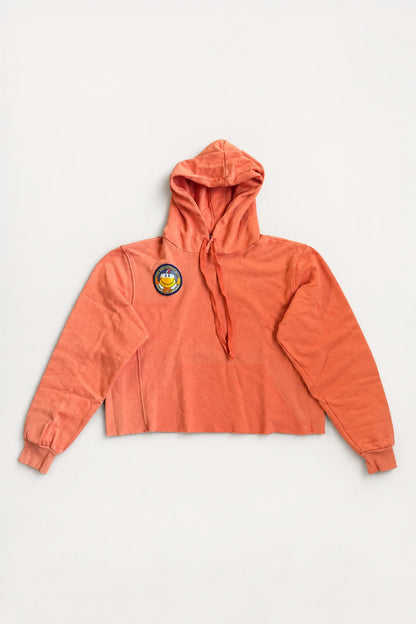 Ghost Forest Surf Club - Cropped Coastie Hoodie in International Orange