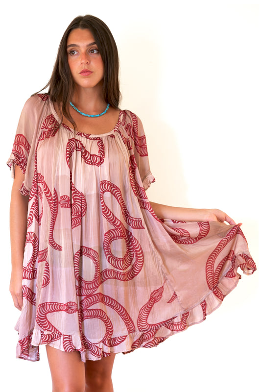 Natalie Martin Marina Dress - Ament Snake Bone