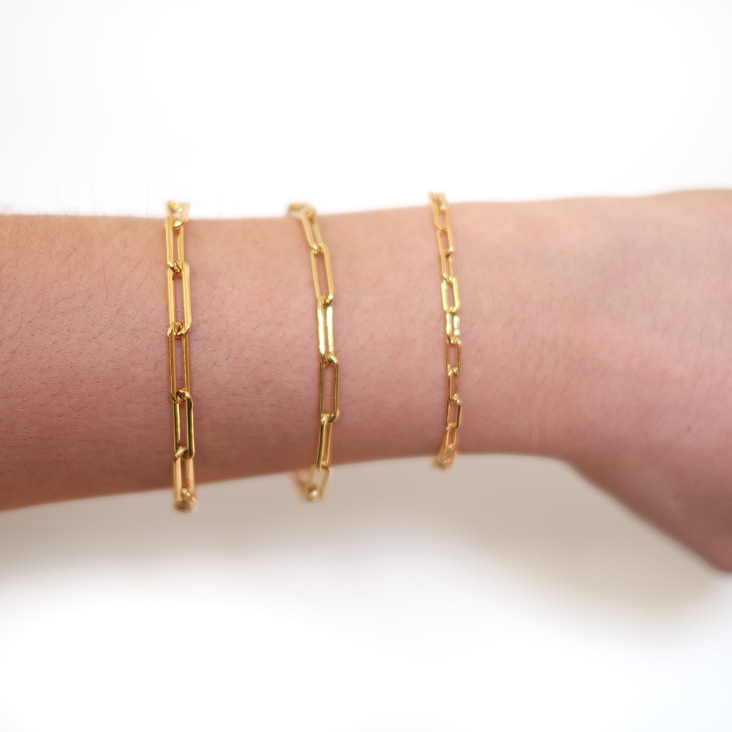 Thick Paperclip Bracelet