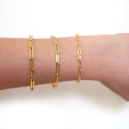 Thick Paperclip Bracelet
