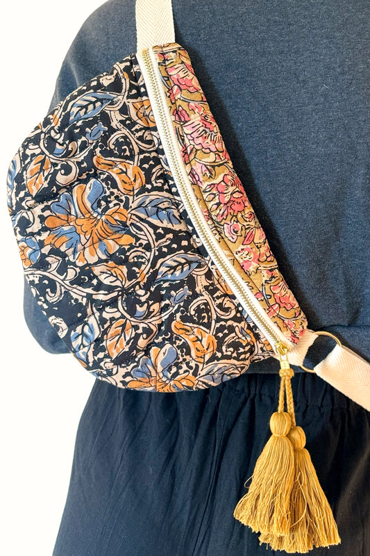 Louise Misha Waist Bag - Honeycream Poem