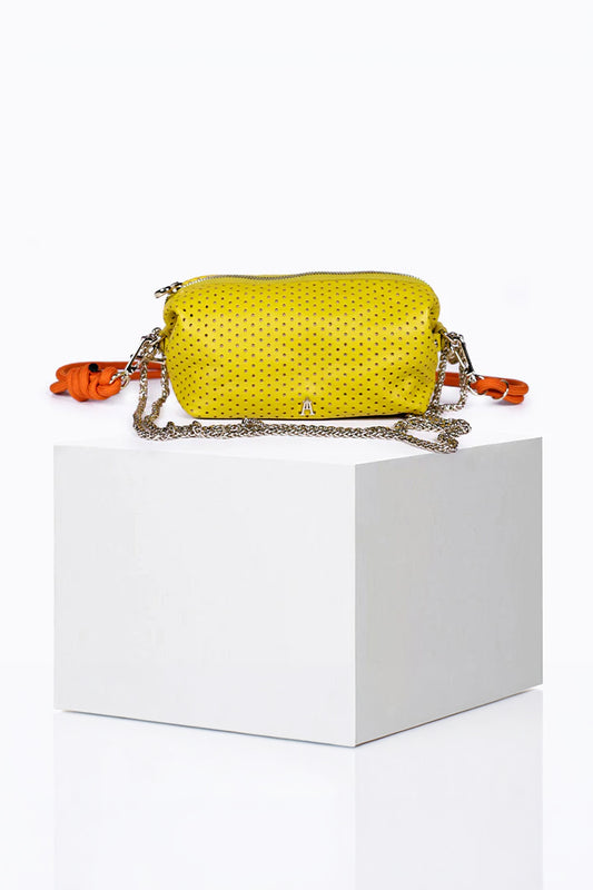 Craie Studio-Nuage Mini Pouch in Perfo Jaune