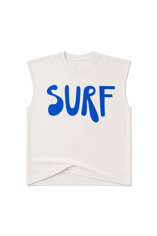 Cabana Club California - Muscle Tee in Blue Surf