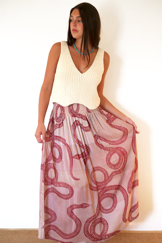 Natalie Martin Bella Skirt - Ament Snake Bone