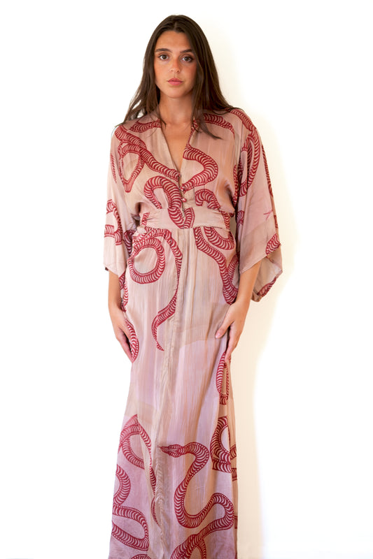 Natalie Martin Sarah Dress - Ament Snake Bone