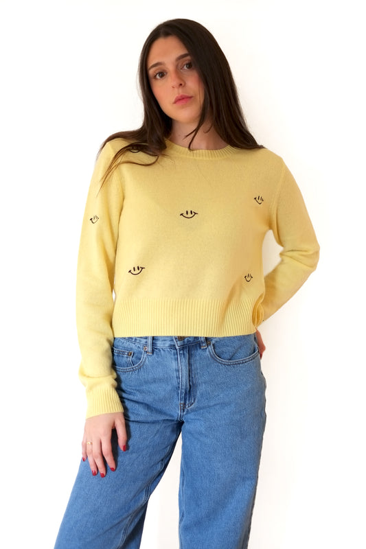 Crush Smile Everyday Sweater - Honey Smile