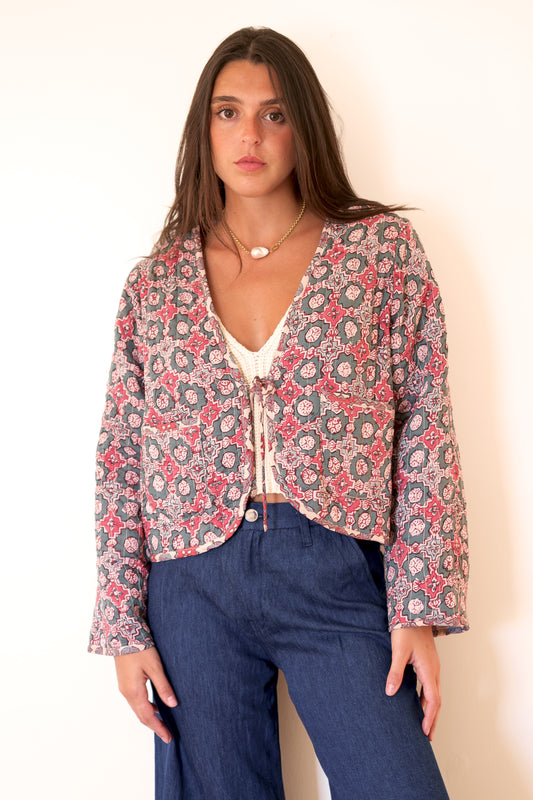 Natalie Martin Saskia Jacket - Spanish Tile Combo