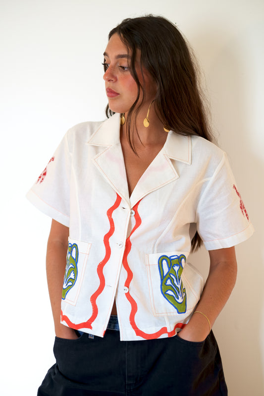 Rujuta Sheth Arlo Shirt - Pottery Block Print