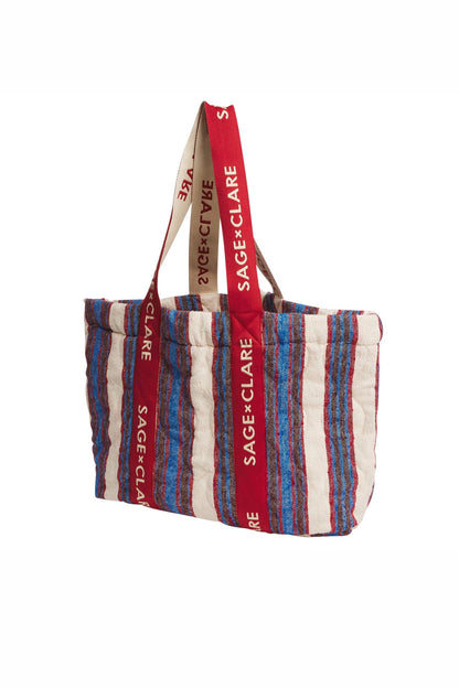 Sage x Clare - Selene Tote Bag in Azure