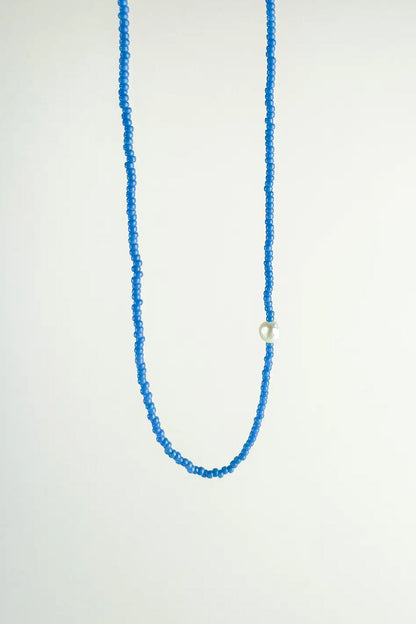 Millhouse Collection - The Khadi Necklace Bright Blue
