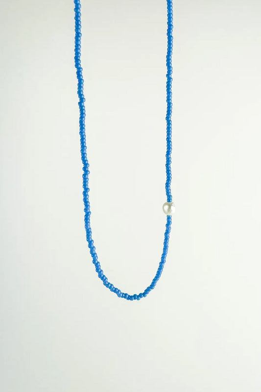 Millhouse Collection - The Khadi Necklace Bright Blue