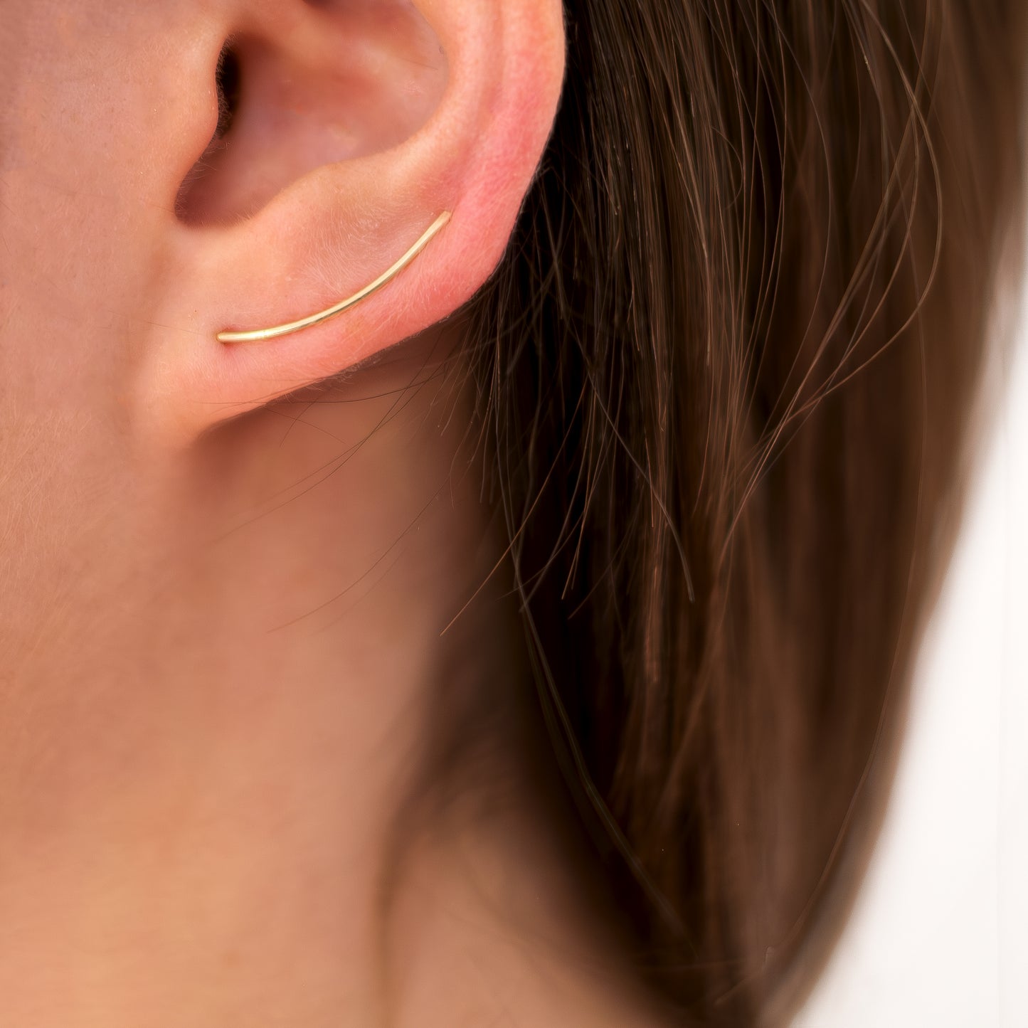 Curved Climber Earrings