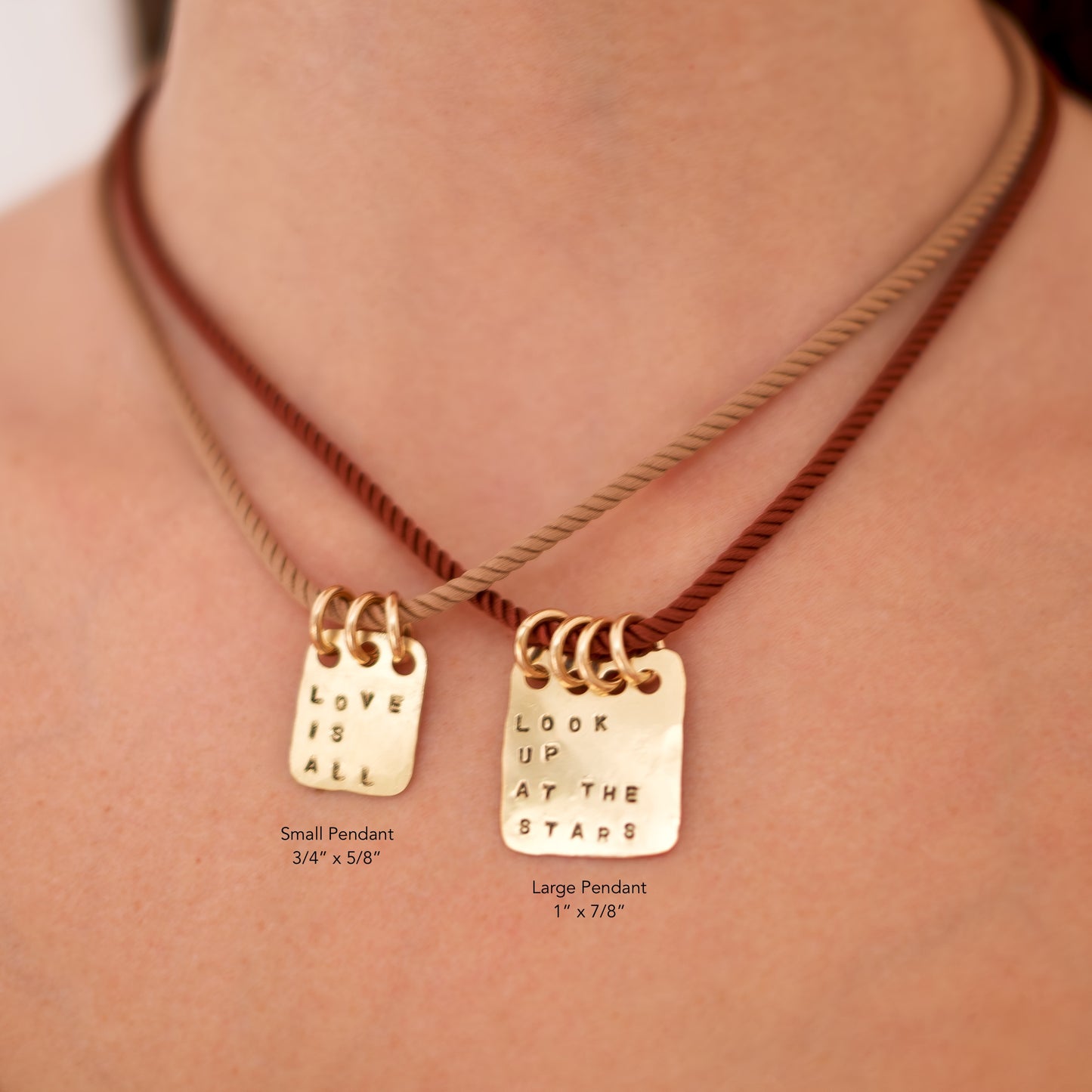 Small Mantra Pendant - Love Is All