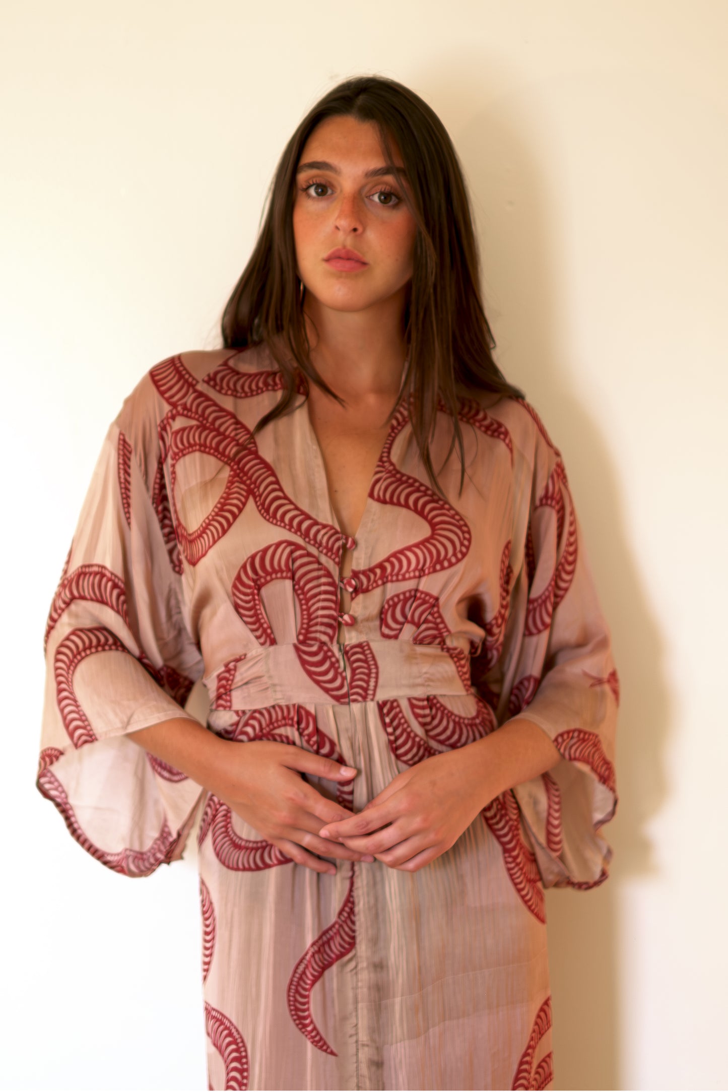 Natalie Martin Sarah Dress - Ament Snake Bone