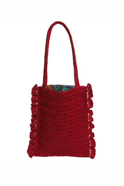Sage x Clare - Thea Crochet Tote Bag