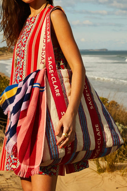 Sage x Clare - Selene Tote Bag in Azure