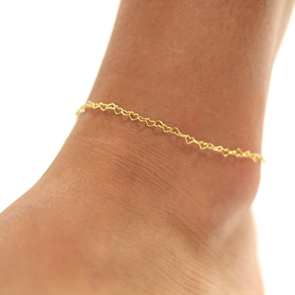 Hearts Chain Anklet