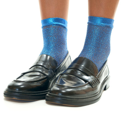 Maria La Rosa Metallic Net Socks