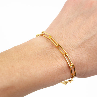 Thick Paperclip Bracelet