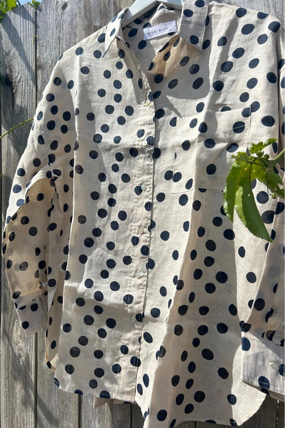 Aila Blue - Madison Shirt in Camille Dot