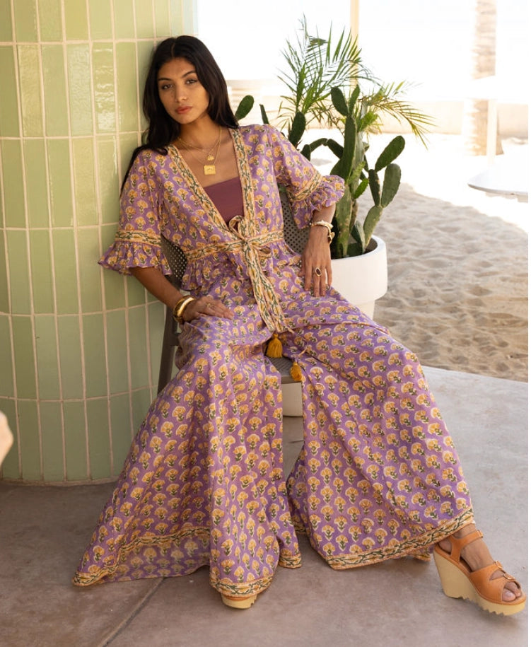 The Fox and The Mermaid - Block Printed Palazzo Pants