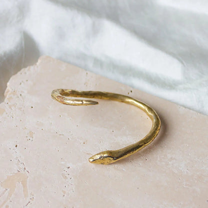 Dea Dia Golden Snake Twist Cuff