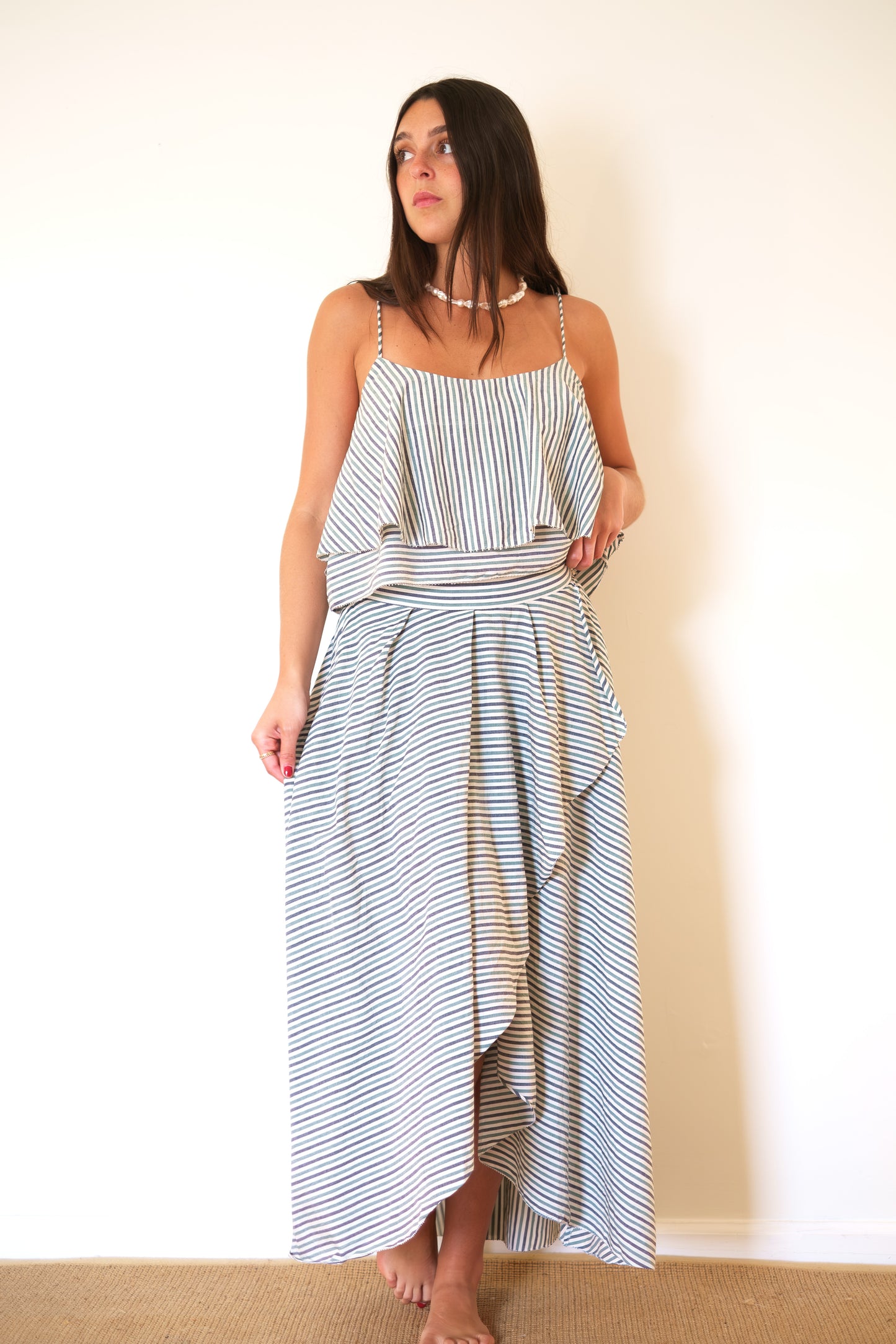 MIRTH Singapore Skirt - Dune Stripe