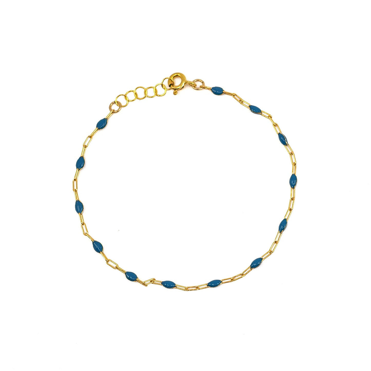 Enamel Beaded Bracelet - Navy