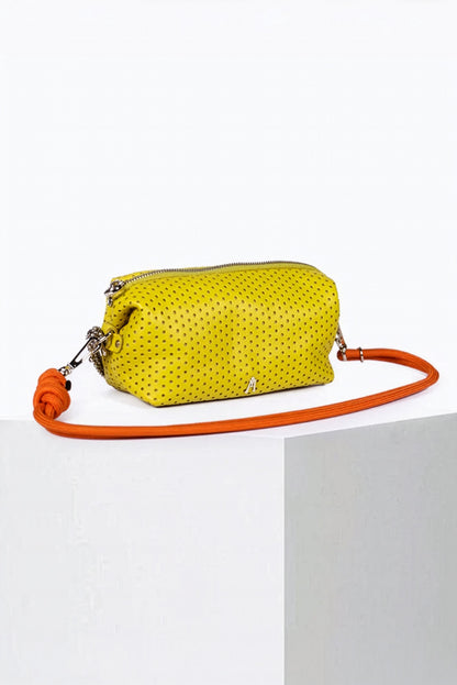 Craie Studio-Nuage Mini Pouch in Perfo Jaune