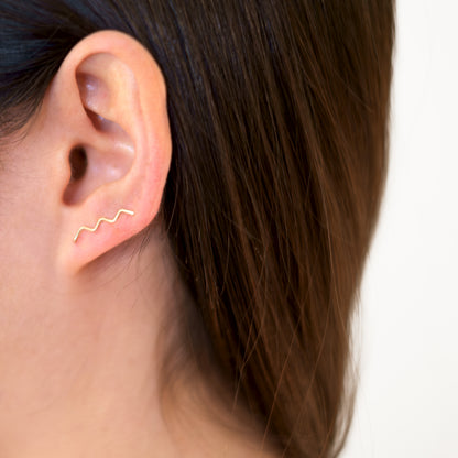 Zig Zag Ear Climbers