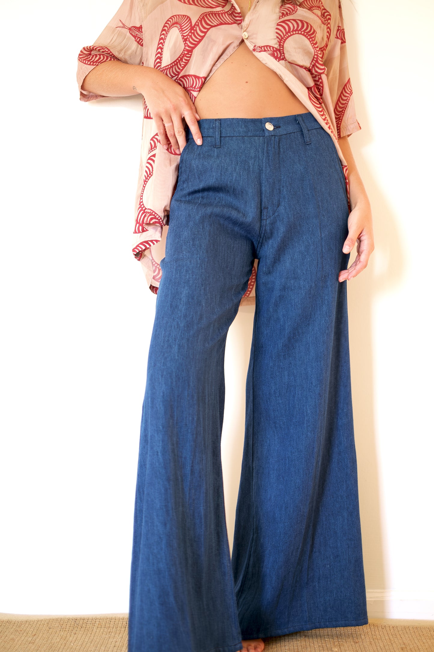 Emerson Fry Tulip Trouser - Indigo Hemp Organic