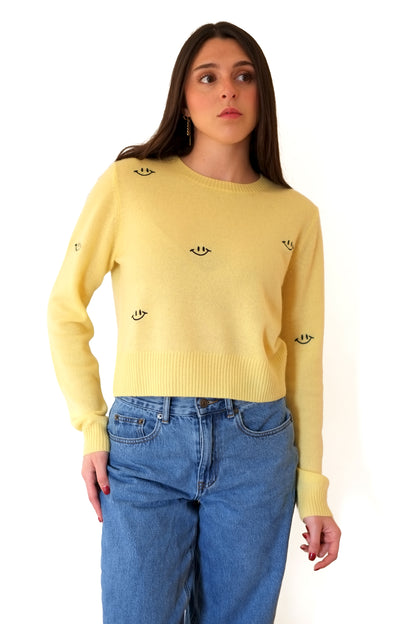 Crush Smile Everyday Sweater - Honey Smile