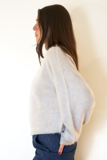 Crush Brushed Mira Crew - Cloudy