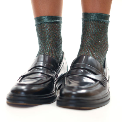 Maria La Rosa Metallic Net Socks