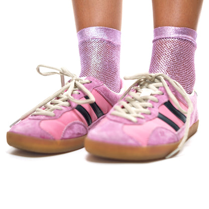 Maria La Rosa Metallic Net Socks