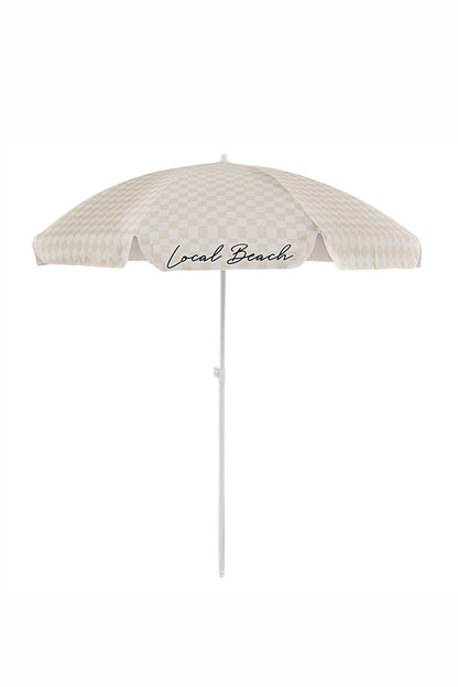 Local Beach - Sand Checker Beach Umbrella
