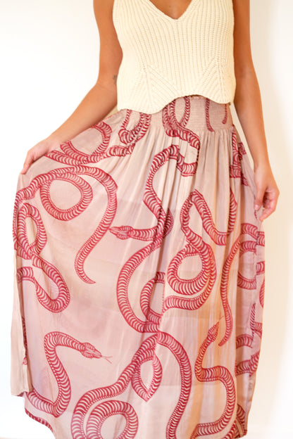 Natalie Martin Bella Skirt - Ament Snake Bone